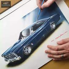 67 Galaxie Cartoon Car Drawing Car Cartoon Car Drawings