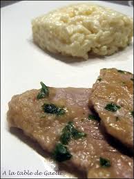 L Italie Dans Ma Cuisine Piccatina Al Limone Mini Escalopes De Veau Au Citron A La Table De Gaelle Cuisine Recette Italienne Escalopes De Veau