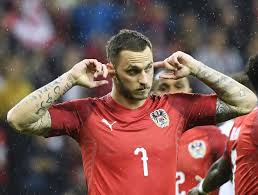Marko arnautovic has issued an apology for his reaction to scoring against north macedonia as austria celebrated a first european championship win. Arnautovic Scores Twice In Austria Rout Of Latvia Saudi Gazette