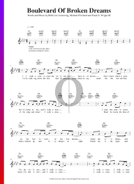 This book has been optimized for viewing at a monitor setting of 1024 x 768 pixels. Boulevard Of Broken Dreams Sheet Music Piano Voice Guitar Pdf Download Streaming Oktav