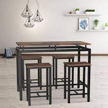 We have modern, traditional and minimalist table sets, available in an earthy brown, black, white and even grey. China Weehom 3 Pieces Bar Table Set Modern Pub Table And Chairs Dining Set Kitchen Counter Height Dining Table Set With 2 Bar Stools China Kitchen Dining Room Tables Counter Dining Set