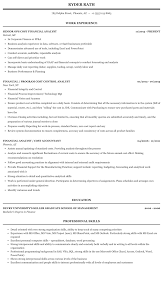 Financial / budget analyst resume examples & samples. Financial Cost Analyst Resume Sample Mintresume