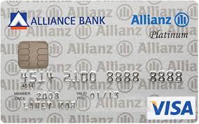 Compare apply online for the best alliance bank credit cards. Allianz Insurance Visa Platinum Card By Alliance Bank