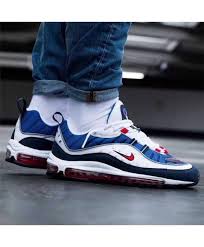 Nike Air Max 97 Mens Black And Blue Nike Air Max 97 Black White Blue Sneakers Nike Air Max Nike Air Max 97 Mens Nike Air