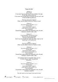 Count On Me By Bruno Mars Worksheet Count On Me Lyrics Bruno Mars Lyrics Bruno Mars Quotes