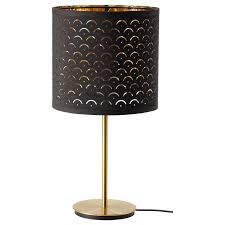 nymo skaftet lampe de table noir laiton laiton ikea black table lamps lamp table lamp