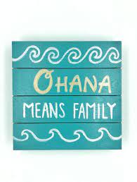 Ohana Means Family Sign Ohana Wall Art Wood Plank Ohana Sign Etsy Nautical Beach Decor Stitch Gift Ohana Means Family