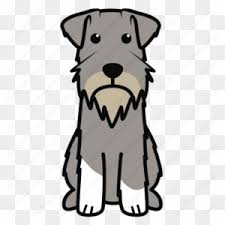Schnauzers are a breed of dog known for their beard and long, feathery eyebrows. Miniature Schnauzer Giant Schnauzer Clip Art Cartoon Miniature Schnauzer Free Transparent Png Clipart Images Download