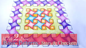 How To Draw Simple Geometric Patterns Stars And Squares