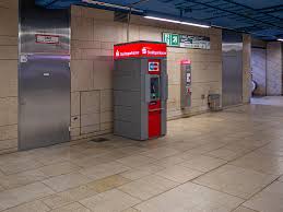 Stick parquet oiled in white oak, fishbone pattern lays stem doors. Stadtsparkasse Munchen Geldautomat Olympia Einkaufszentrum Oez U Bahn Zwischengeschoss Hanauer Strasse 68