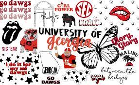 Uga Laptop Collage Background Collage Background Uga Georgia Dawgs
