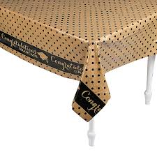 Black And Gold Tablecloth Black Gold Grad Plastic Tablecloth Oriental Trading Black Gold Jewelry Gold Tablecloth Plastic Tablecloth