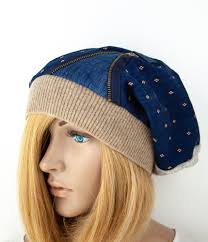 Beanie Upcycled Soft Denim Polka Dot Welcome to my shop  [[https://mybohostyleboutique.etsy.com](https://mybohostyleboutique.etsy.com/)](https://mybohostyleboutique.etsy.com/)