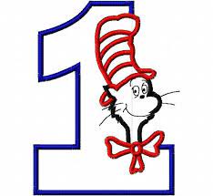Cat First Birthday Applique Design Machine Embroidery Design Applique Designs Machine Embroidery Designs Pes Embroidery Designs