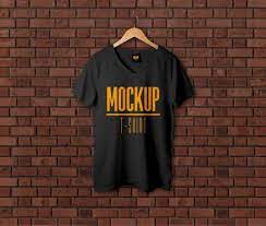 Download V Neck T Shirt On A Hanger Mockup Mockup World