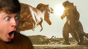 Reacting to GODZILLA in JURASSIC WORLD DOMINION!