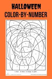 Halloween Color By Number Worksheet Education Com Halloween Activities Preschool Halloween Math Halloween Coloring