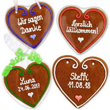 Einladung Hochzeit Lebkuchenherz Vanessa 16cm