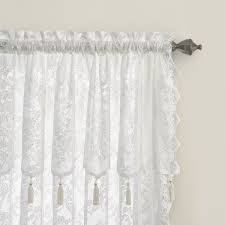 Current price $13.89 $ 13. Shabby Chic Lace Curtain Panels With Attached Valance Assorted Color Goodgram Com