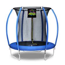 Look for the 6 heaviest curved parts with the short vertical pipes welded on the top and bottom. Moxie Pumpkin Shaped 6 Outdoor Backyard Above Ground Trampoline With Safety Enclosure Wayfair Co Uk