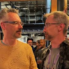 Ran into my doppelgänger, Chris Woods.