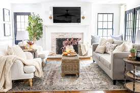 Earthy Fall Living Room My Favorite Budget Fall Decor Capsule Winter Living Room Fall Living Room Small Living Room Layout