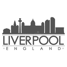 Liverpool im nordwesten englands ist vor allem für seine zwei fußballclubs, die beatles und das grand national pferderennen bekannt. Liverpool Schattenbild Design Stadt Vektor Kunst Vektor Abbildung Illustration Von Denkmal Minimal 100230962