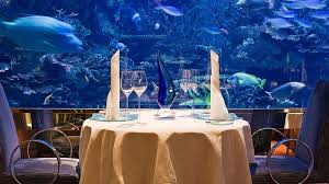 Al Mahara Dubai Experiential Underwater Dining With A Stunning Floor To Ceiling Aquarium Burj Al Arab Dubai Hotel Luxury Hotel