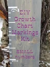 Diy Growth Chart Markings Kit Small Make Your Own Growth Chart Nursery Decor Height Markers Vinyl Growth Chart Canada