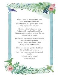 The Funeral Poem Miss Me But Let Me Go By Edward A Guest Funeral Poems Mom Poems Funeral Poems For Mom