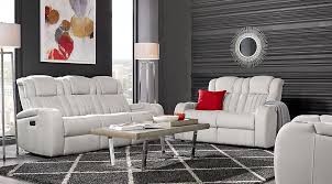 Servillo White Leather 2 Pc Living Room Living Room Leather Living Room Sets Furniture Leather Living Room Set