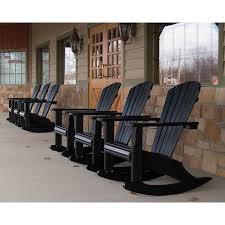 Seashell Adirondack Rocking Chair Polywood Recycled Plastic Outdoor Rockers Adirondack Rocking Chair Porch Furniture Plastic Patio Chairs