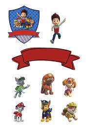 Printable cake toppers are very easy to make. Paw Patrol Free Printable Cake Toppers Oh My Fiesta In English