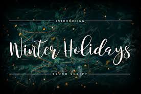 Winter Holidays Font By Enyaaa90 Creative Fabrica In 2020 Holiday Fonts Holiday Fonts Free Script
