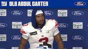 OLB Abdul Carter: 'We're all just chasing perfection'