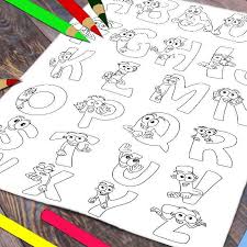 However, it does require skill and you might have to be her guide for the first. Funny Abc Coloring Page Preschool Printable Games Kids Etsy In 2021 Abc Coloring Pages Abc Coloring Coloring Bookmarks