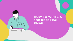 When writing a cover letter with a referral mentioned, there are several ways to note the referral without it seeming out of place. How To Write A Job Referral Email