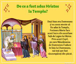 Tradiția ortodoxă spune că mântuitorul a fost adus în această zi la templu, de maica domnului și iosif, pentru a fi. Doxologia Intampinarea Domnului 2 Februarie Facebook