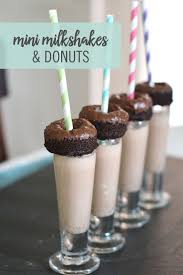 You Really Can T Go Wrong With Donuts Or Milkshakes So Why Not Eat Them Together Your Kids Will De Kid Friendly Recipes Dessert Party Desserts Doughnut Party