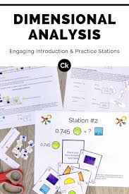 Students Will Learn The Importance Of Units And The Process Of Dimensional Analysis Factor Label Dimensional Analysis Creative Lesson Plans Teaching Resources