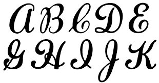 These words begin letter j. Cursive Alphabet Letters Karen S Whimsy