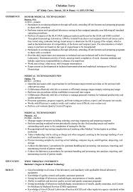 Medical Technologist Resume Samples Velvet Jobs