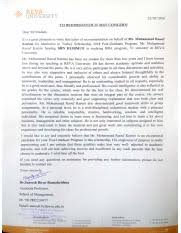 Arthy U Lor Docx To Whomsoever It May Concern This Letter Of Recommendation Is In Support Of Arthy Umapathy Who Is Seeking Admission In The Graduate Course Hero