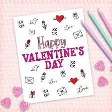 In honor of saint valentine, valentine's day is marked by the exchange of valentine's day cards symbols of valentine's day include hearts coloring pages, doves coloring pages, and winged cupid coloring pages. Free Printable Valentines To Color Color Your Own Pineapple Paper Co