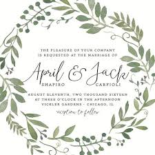 Garten Hochzeit Einladung Suite Einzahlung Diy Von Splashofsilver Wedding Invitations Wreath Wedding Invitations Foliage Wedding