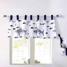 Wall shelves keep things off counters, but still within reach. Amazon Com Brandream Window Valance Cotton Curtain For Baby Toddler Kid Bedroom Bath Laundry Living Room Nautical Ocean Shark Fish Printed Kitchen Dining
