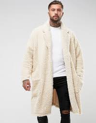 Vêtements à vendre sur paruvendu mondebarras wb157840887. Manteau Long Ultra Oversize Imitation Peau De Mouton Jean Asos Pour Homme En Coloris Neutre Lyst