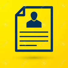 The background images are drawn on stacking context layers to specify multiple background images, supply multiple values, separated by a comma: Blue Resume Icon Isolated On Yellow Background Cv Application Searching Professional Staff Analyzing Personnel Resume Vector Illustration Royalty Free Cliparts Vectors And Stock Illustration Image 119177659