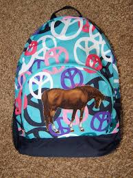 Nwt Girls Horse Backpack Old Navy Running Horses Back To School New Horse Backpack Horse Girl Backpacks