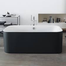 Easy to maintain, this tub features universal drain placement for added. Duravit Happy D 2 Plus Freestanding Oval Bath Matt Graphite 700453800000000 Reuter